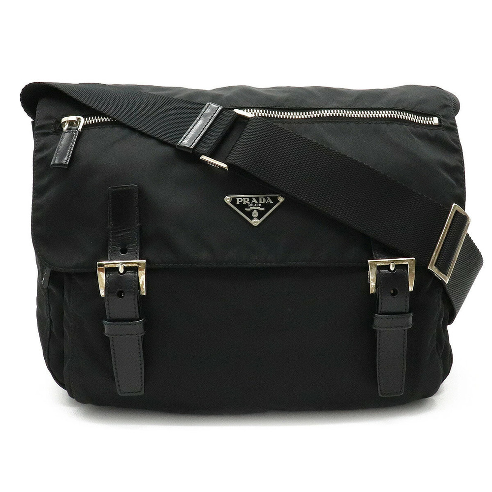Prada Messenger Crossbody Leather NERO Black